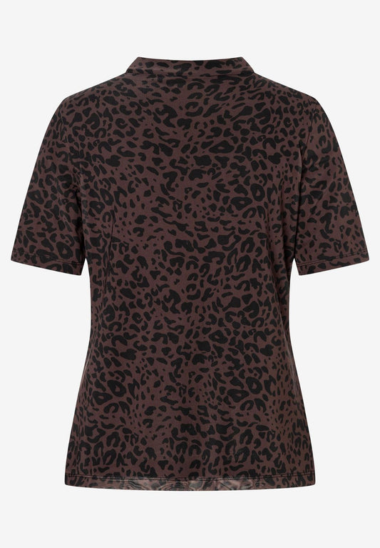 MORE & MORE Meshshirt mit Leomuster