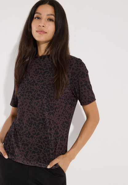 MORE & MORE Meshshirt mit Leomuster