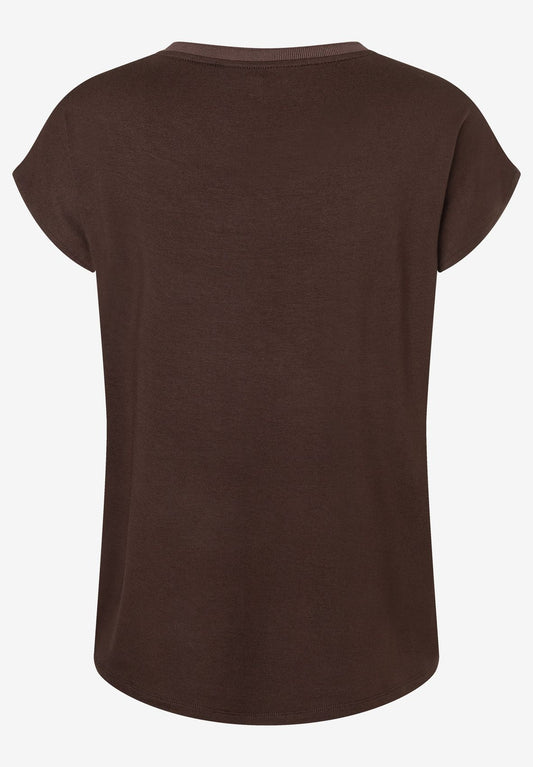 MORE & MORE T-Shirt mit Satinfront 36