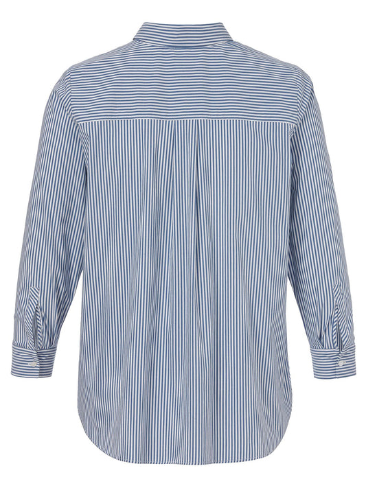 VIA APPIA Bluse Hemdkragen 1/1 Arm Streifen