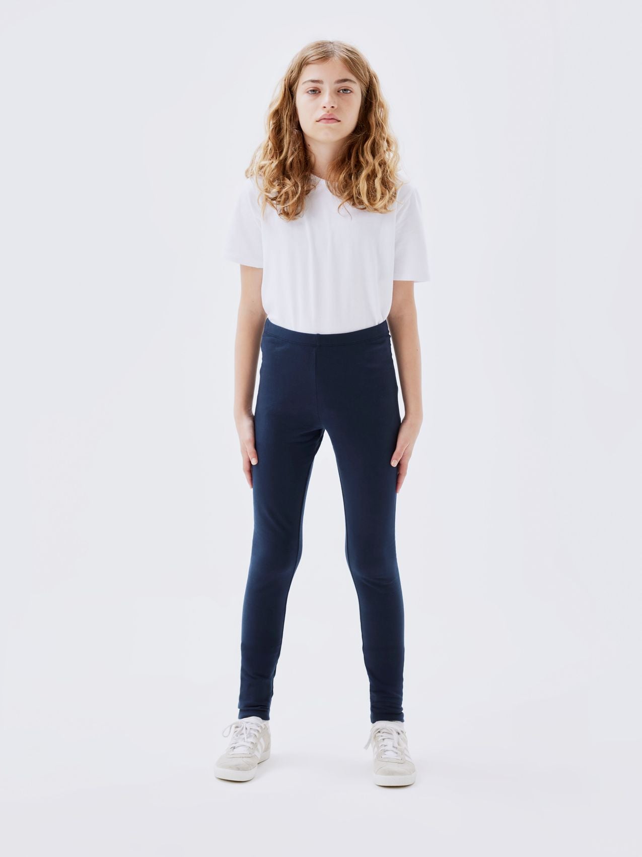 BESTSELLER NKFDAVINA SOLID SWE LEGGING BRU N NOOS