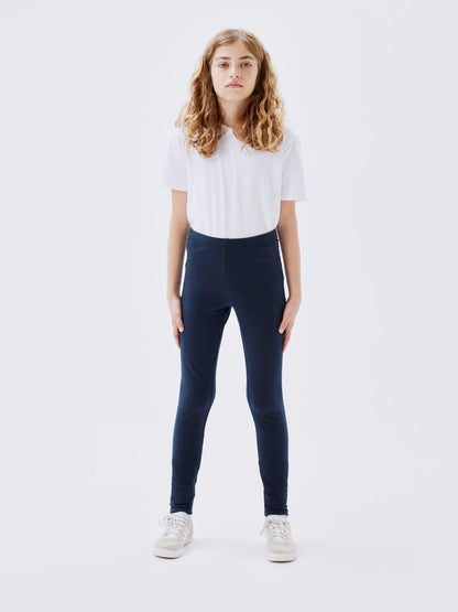 BESTSELLER NKFDAVINA SOLID SWE LEGGING BRU N NOOS