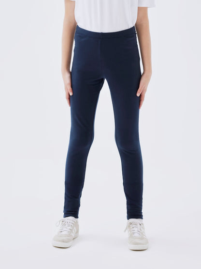 BESTSELLER NKFDAVINA SOLID SWE LEGGING BRU N NOOS
