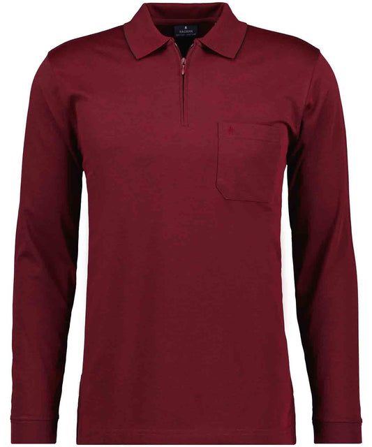 RAGMAN Softknit-Poloshirt mit Reissverschluss, Langarm XL
