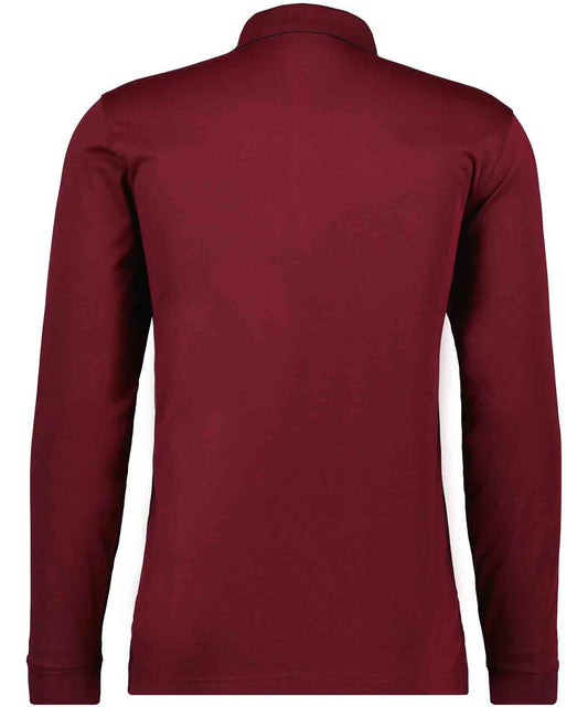 RAGMAN Softknit-Poloshirt mit Reissverschluss, Langarm