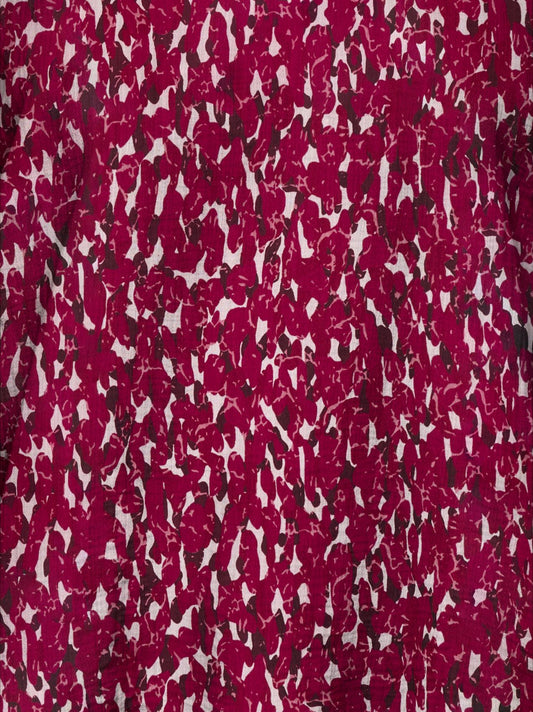 ONLY CARMAKOMA CARCAMILLE L/S V-NECK BALLOON TOP AOP 46