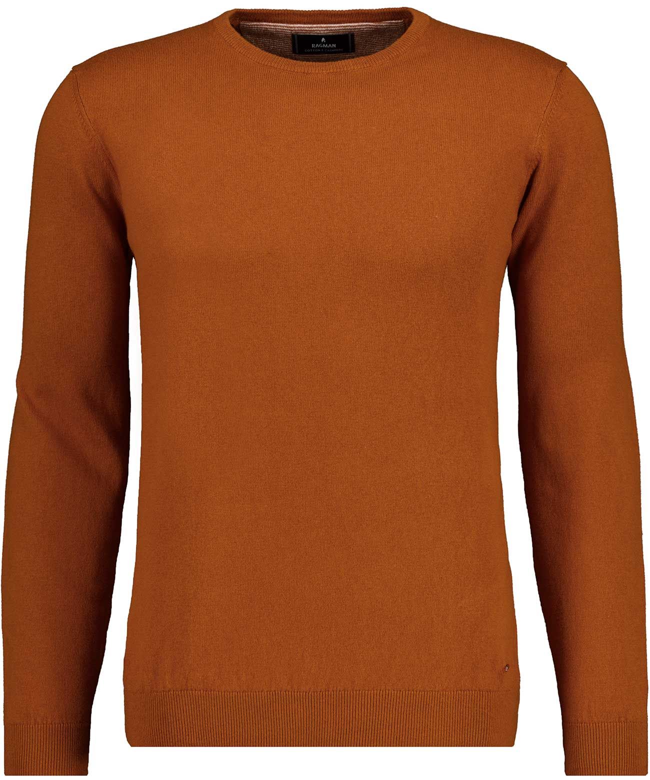 Strickpullover Rundhals, Baumwolle/Kaschmir