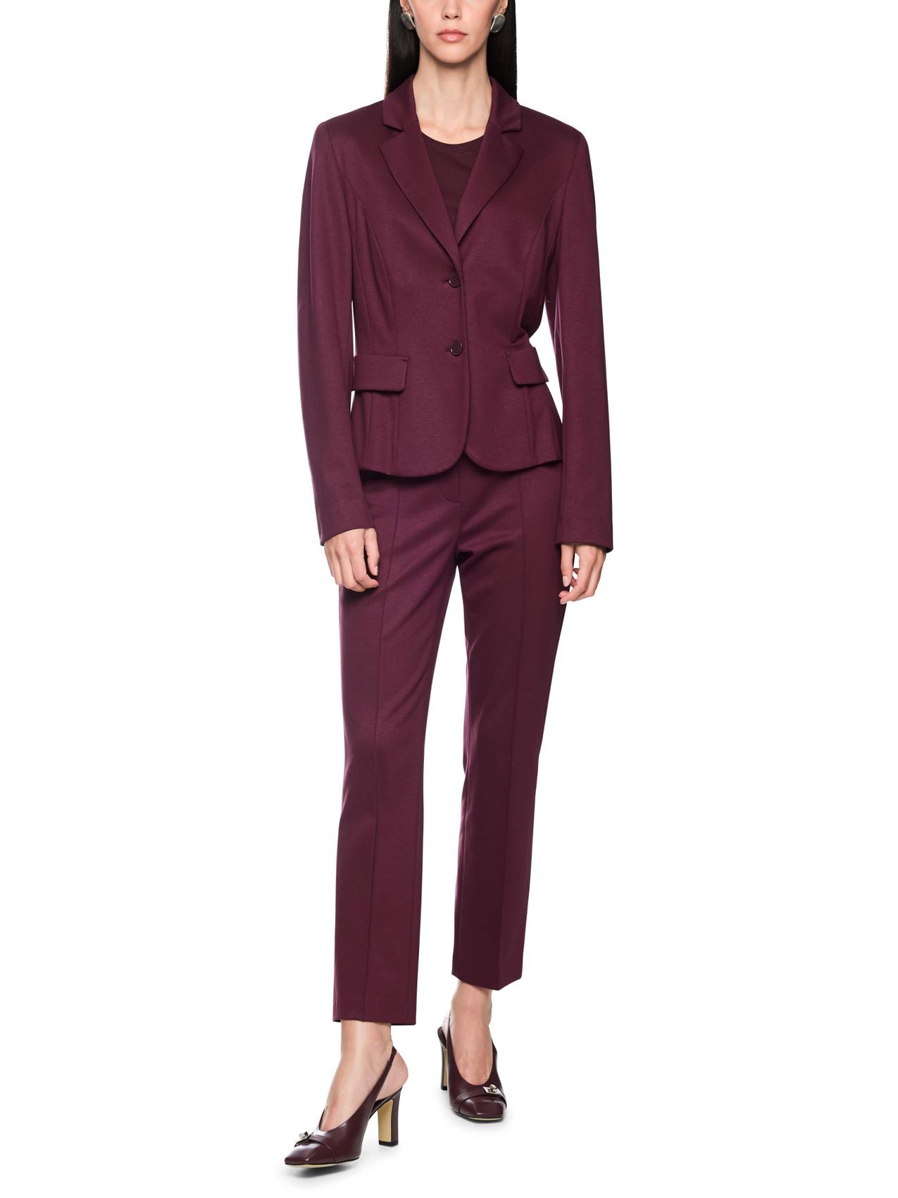 Taillierter Stretch-Blazer mit Klappen
