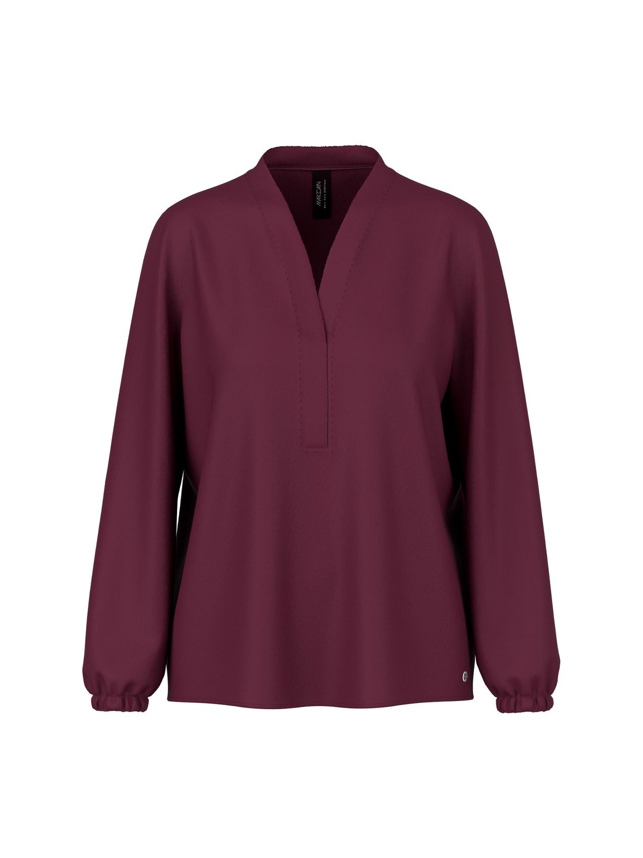 Weite Bluse mit V-Ausschnitt