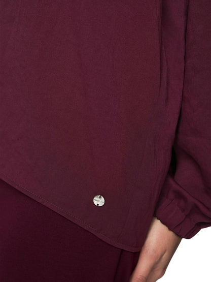 Weite Bluse mit V-Ausschnitt