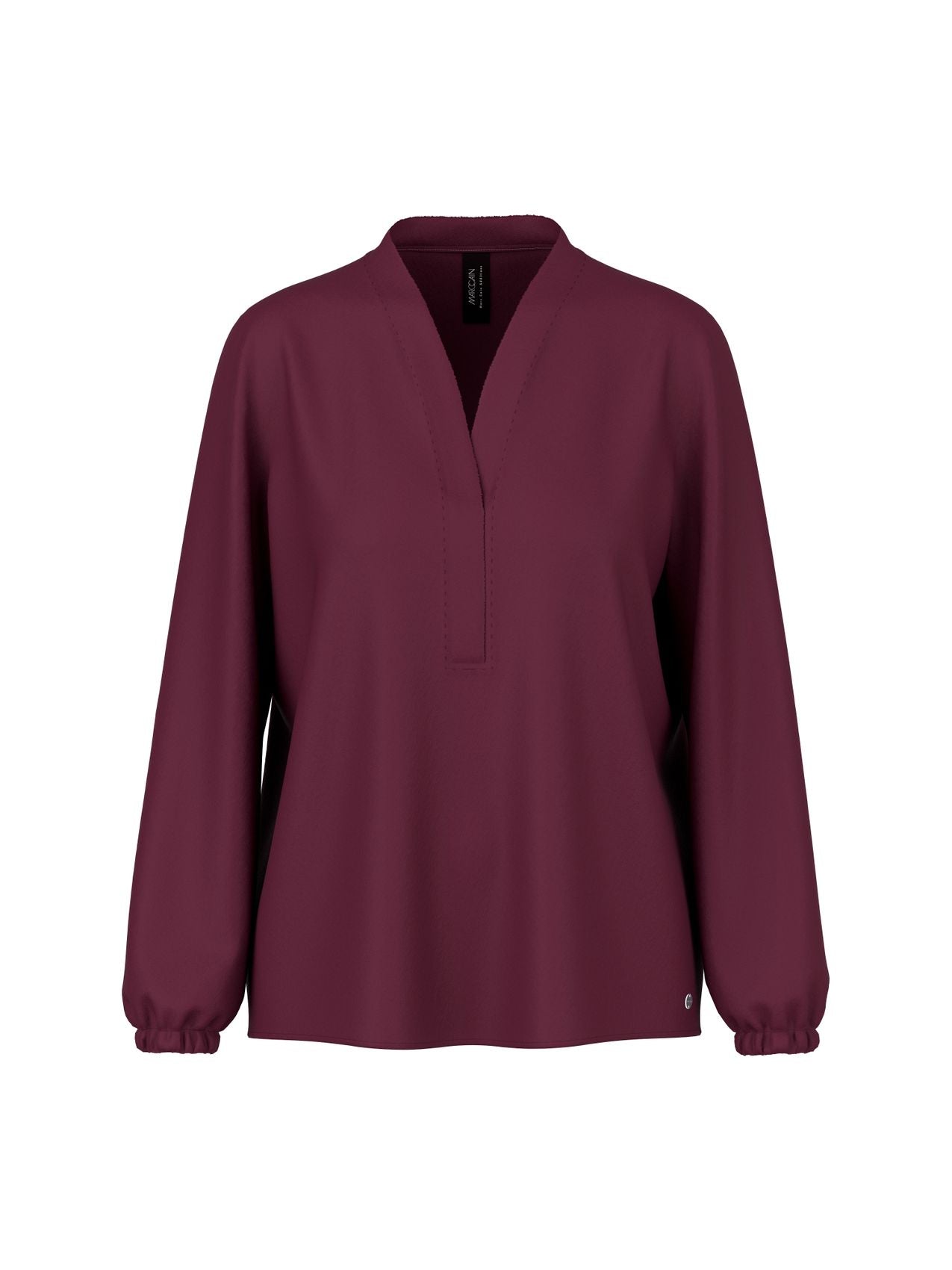 Weite Bluse mit V-Ausschnitt