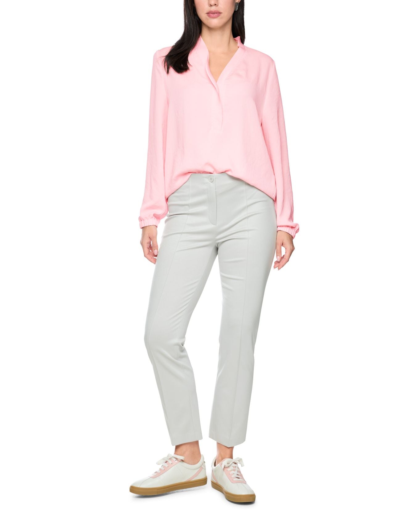 Weite Bluse mit V-Ausschnitt
