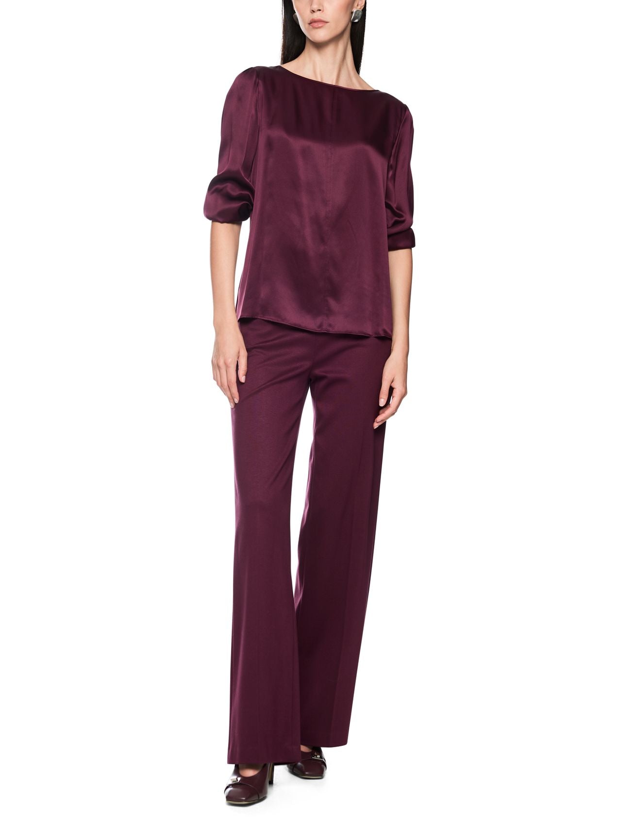 Seidenbluse mit 3/4-Arm