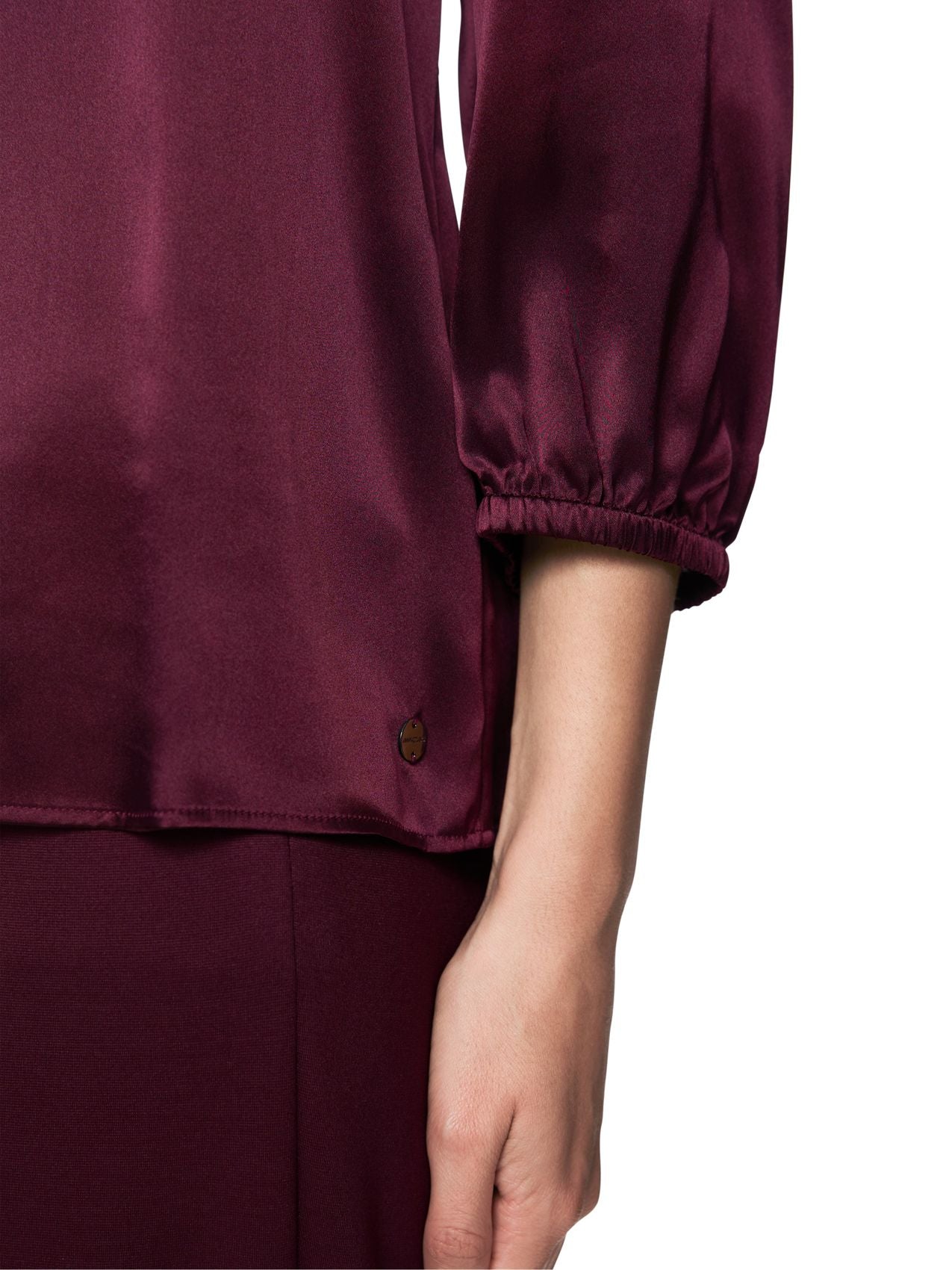 Seidenbluse mit 3/4-Arm
