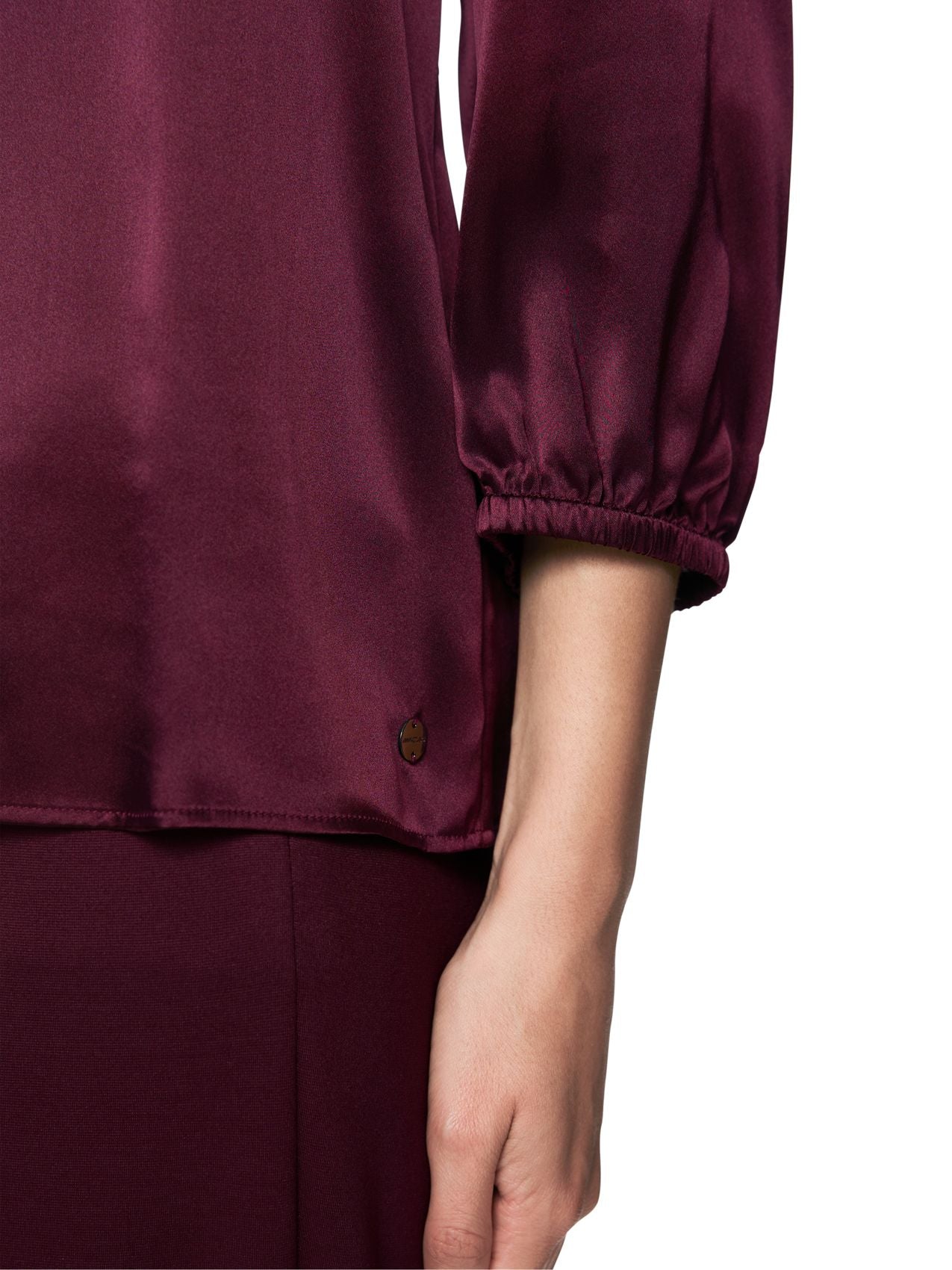 Seidenbluse mit 3/4-Arm