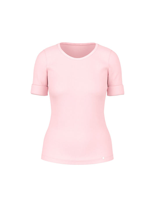 MARC CAIN Baumwollstretch-Shirt mit Halbarm