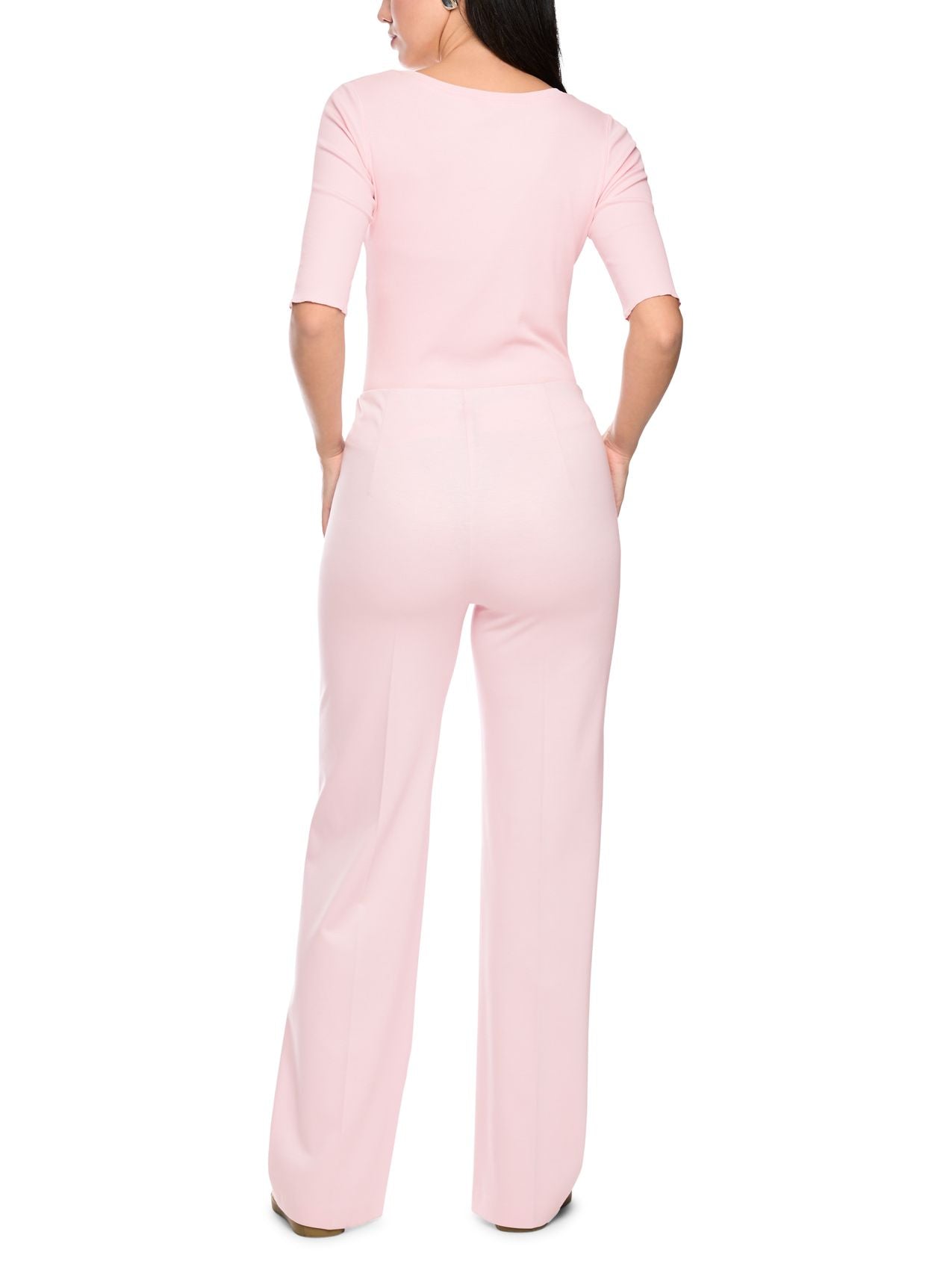 Baumwollstretch-Shirt mit Halbarm