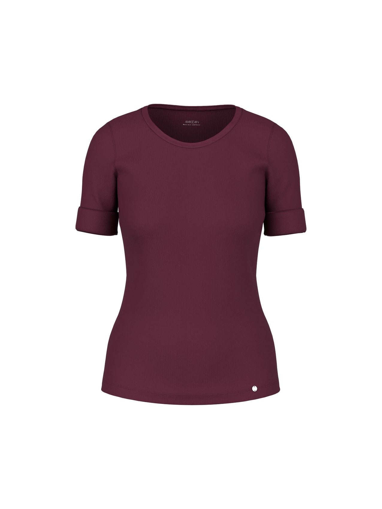 Baumwollstretch-Shirt mit Halbarm