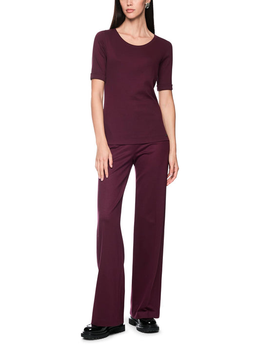 MARC CAIN Baumwollstretch-Shirt mit Halbarm
