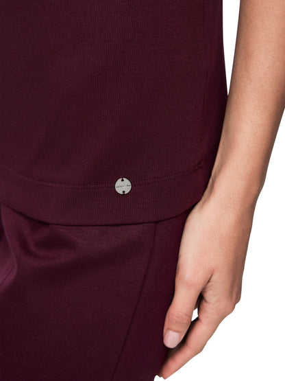 Baumwollstretch-Shirt mit Halbarm