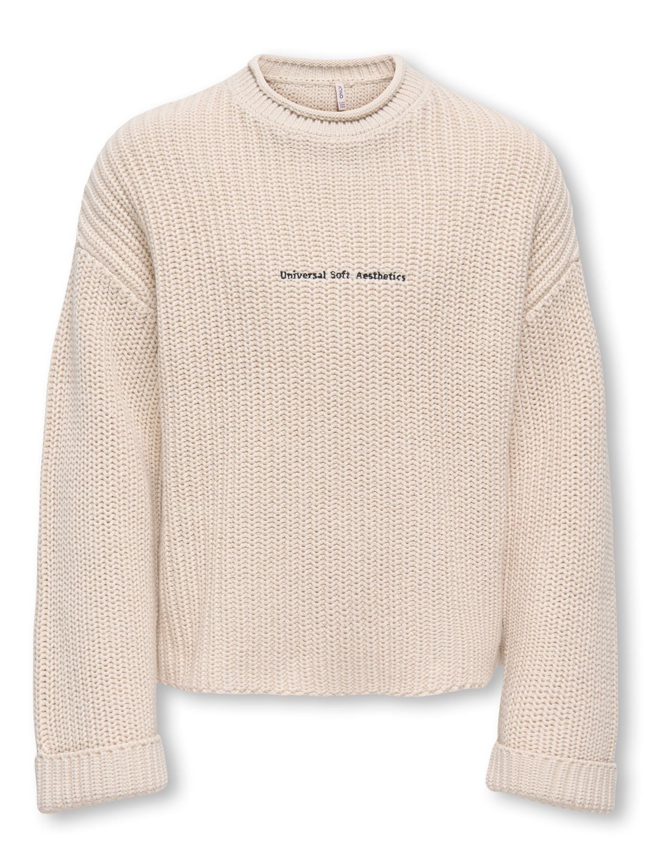 KOGPEPPE LS TEXT PULLOVER KNT