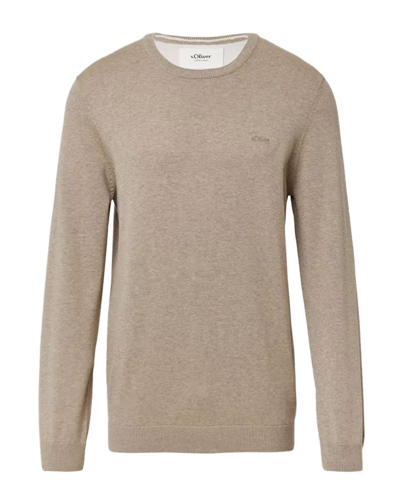S.OLIVER Strickpullover mit Rundhalsausschnitt