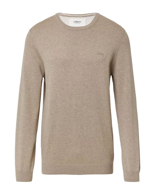 S.OLIVER Strickpullover mit Rundhalsausschnitt