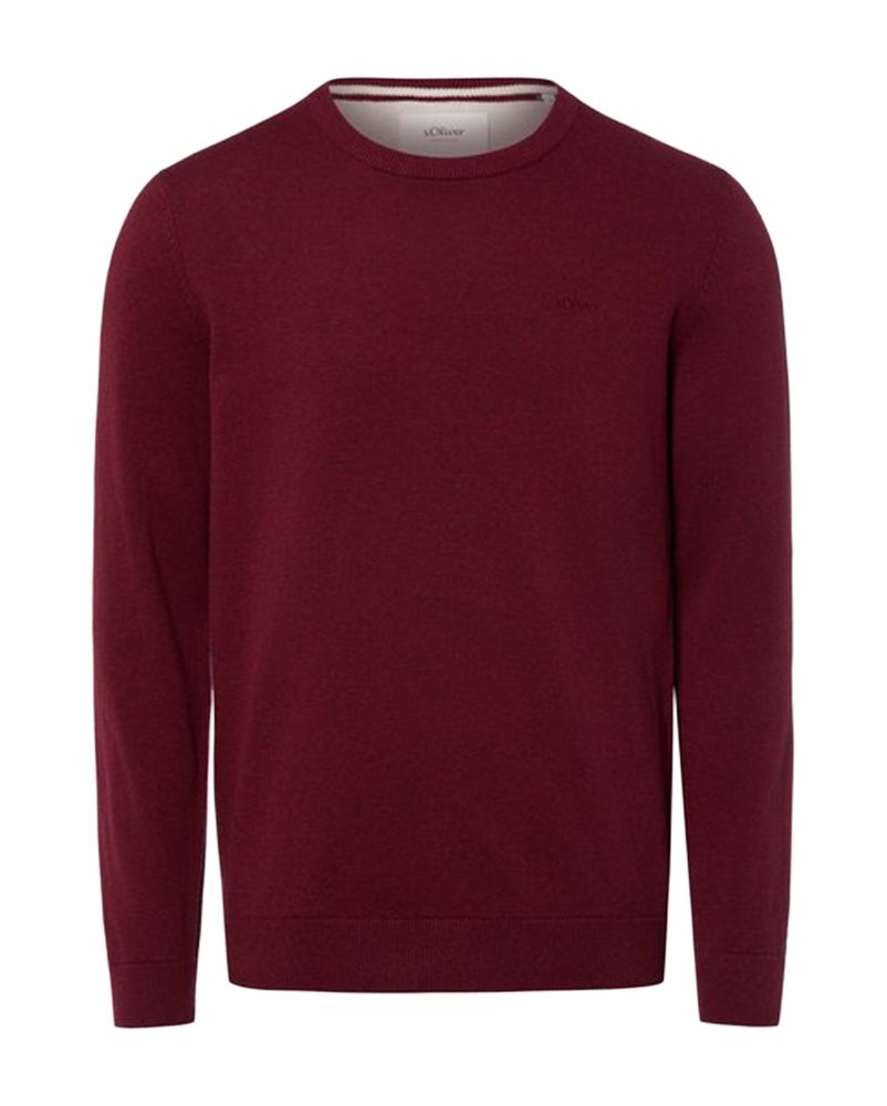 S.OLIVER Strickpullover mit Rundhalsausschnitt