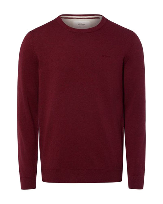 S.OLIVER Strickpullover mit Rundhalsausschnitt