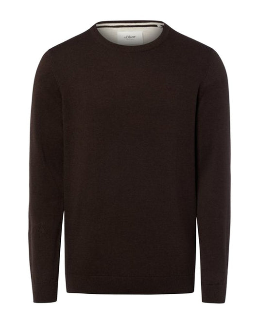 S.OLIVER Strickpullover mit Rundhalsausschnitt