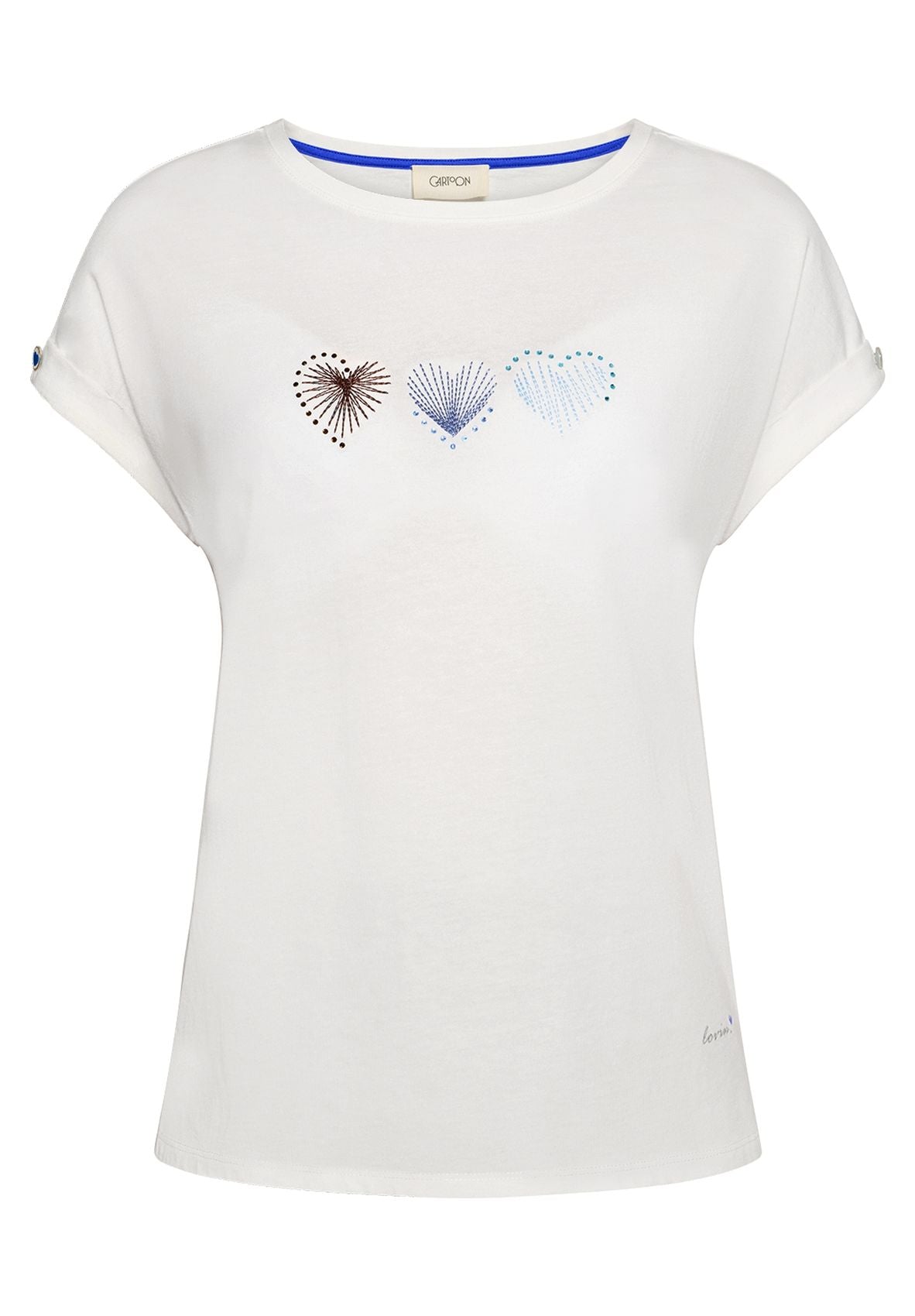 CARTOON T-Shirt mit Herz-Print