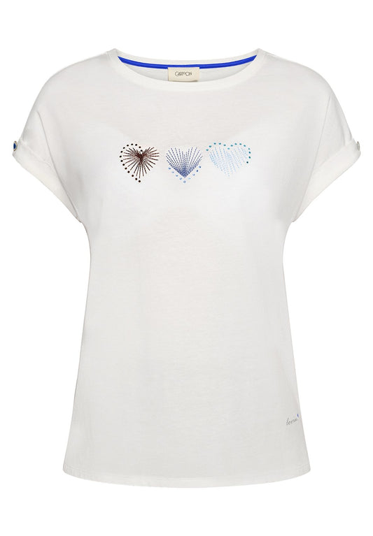 CARTOON T-Shirt mit Herz-Print