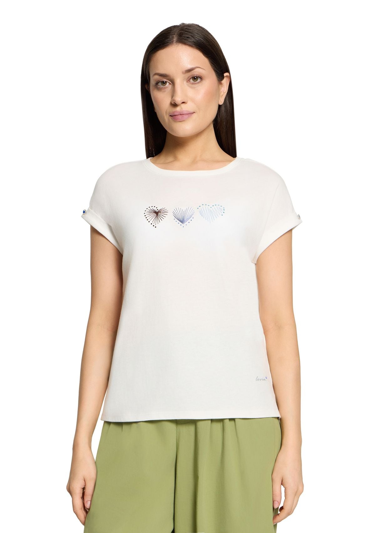 CARTOON T-Shirt mit Herz-Print