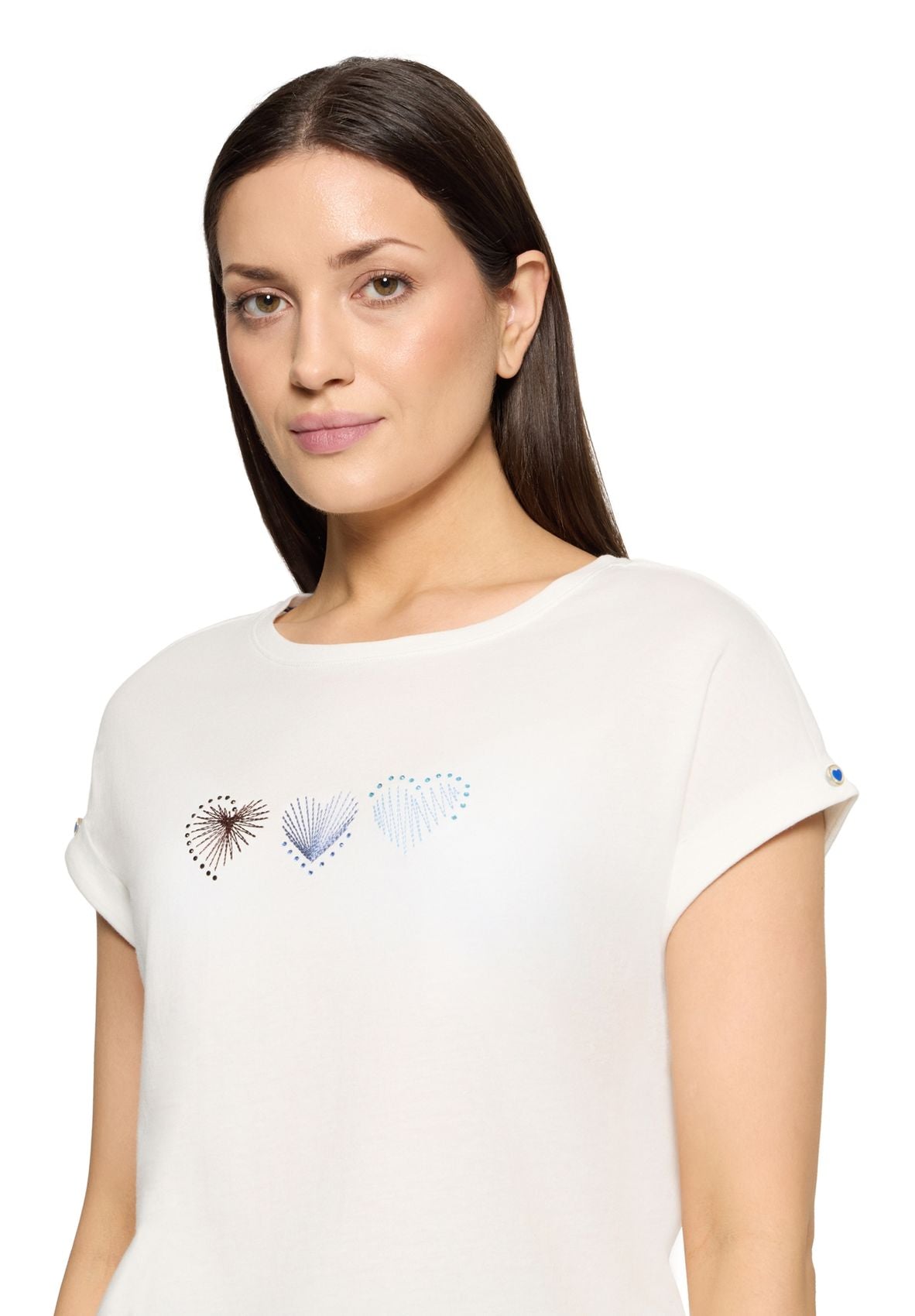 CARTOON T-Shirt mit Herz-Print