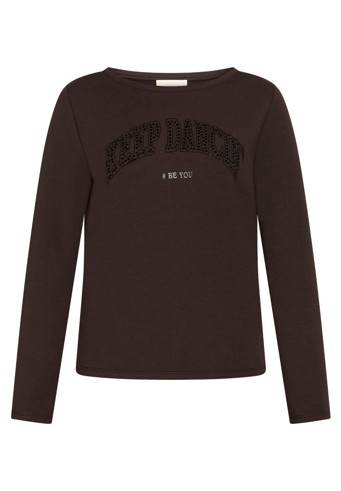Langarmshirt mit Statement-Schriftzug