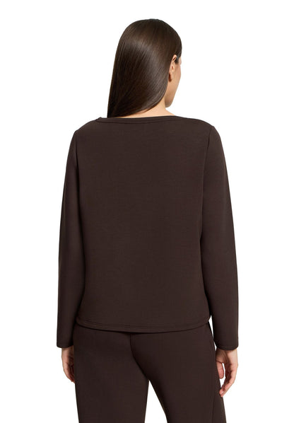 Langarmshirt mit Statement-Schriftzug