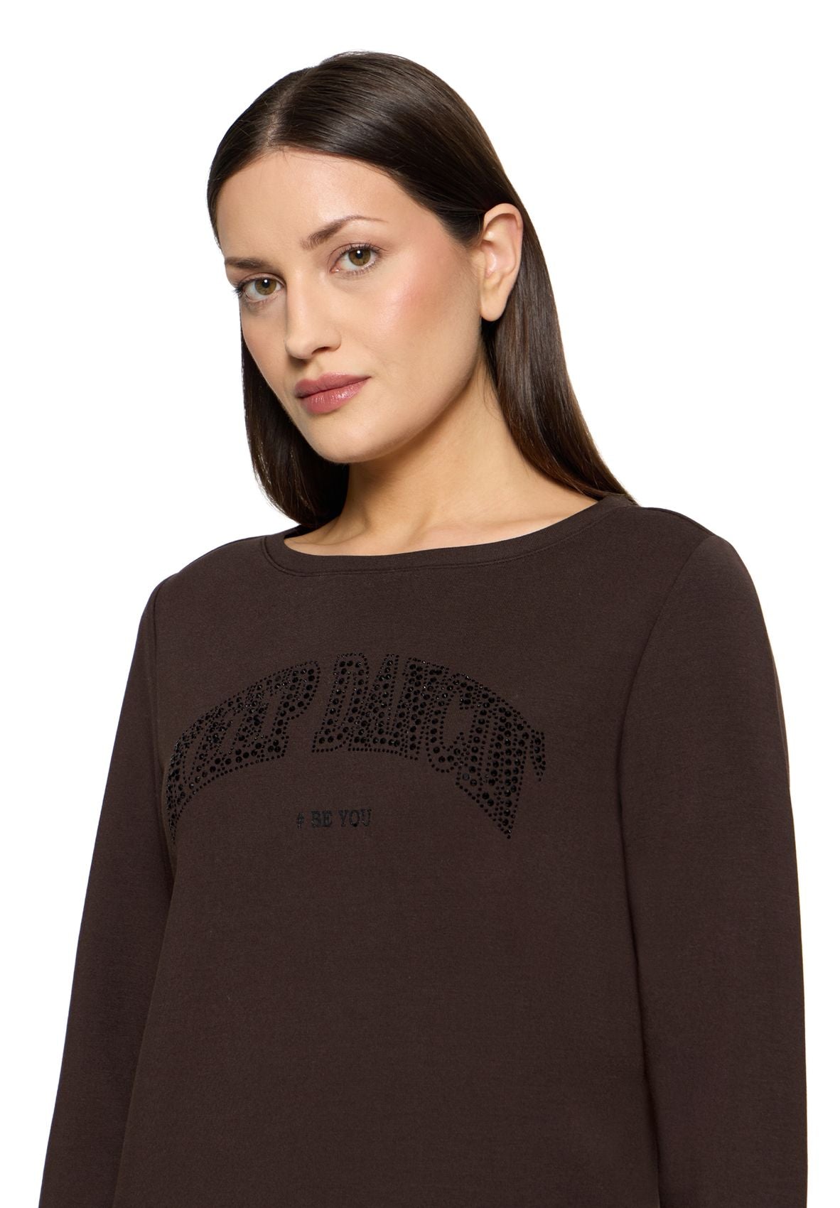Langarmshirt mit Statement-Schriftzug