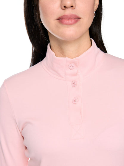 Langarm-Shirt mit Stehkragen