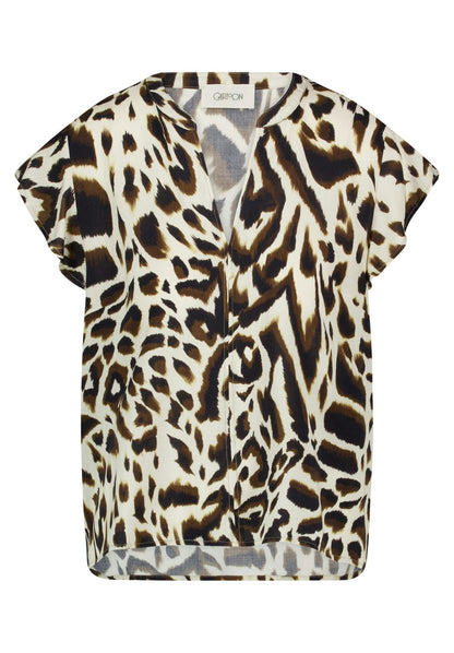 Blusenshirt mit Animal-Print