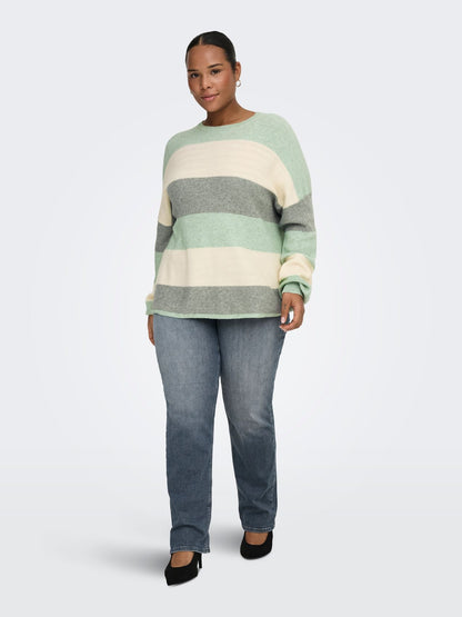 CARATIA L/S STRIPE PULLOV KNT NOOS