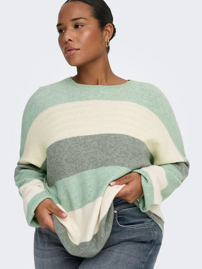 CARATIA L/S STRIPE PULLOV KNT NOOS