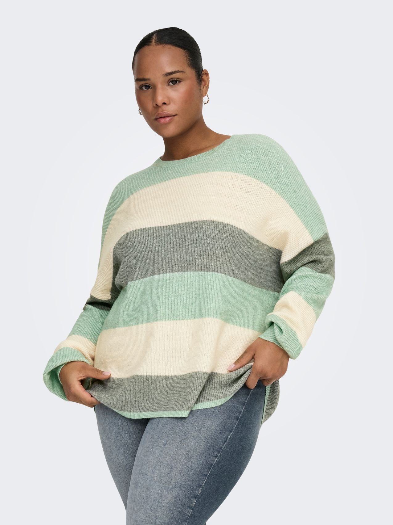 CARATIA L/S STRIPE PULLOV KNT NOOS