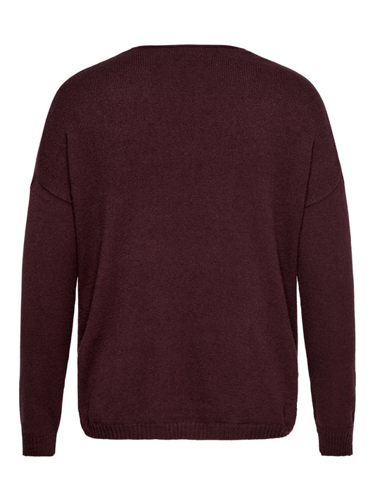 ONLY CARMAKOMA CARMARGARETA LS PULLOVER KNT NOOS