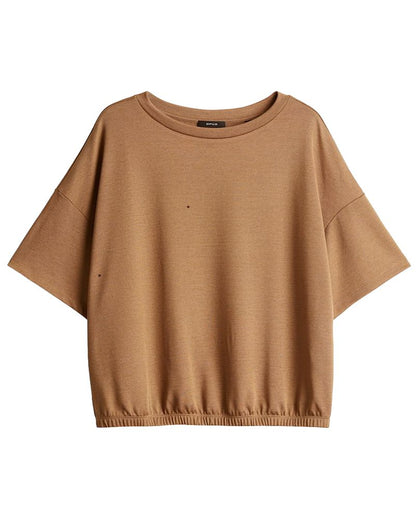 T-Shirt mit elastischem Ballonsaum Regular Fit