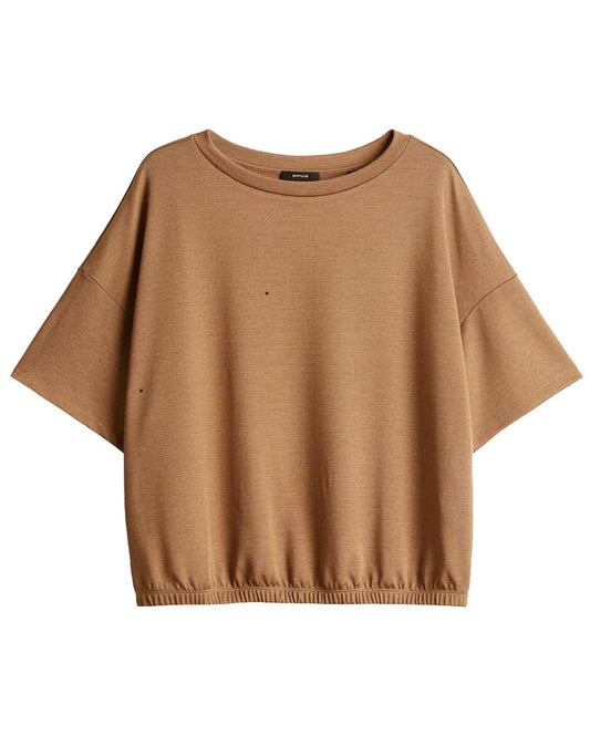 OPUS T-Shirt mit elastischem Ballonsaum Regular Fit
