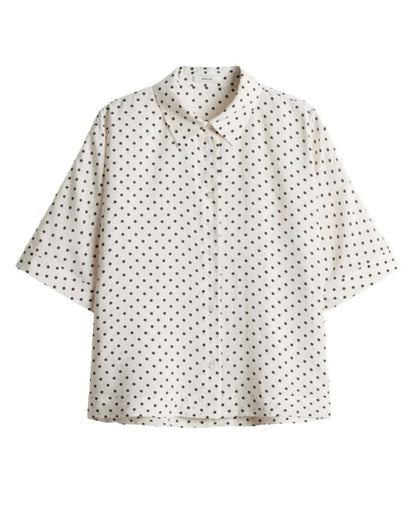 Hemdbluse mit Polka-Dot Design