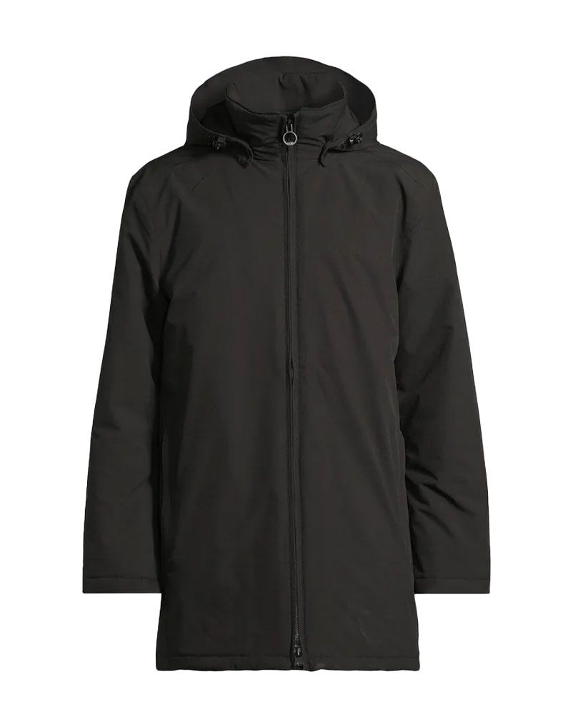 Long Herrenjacke mit Kapuze