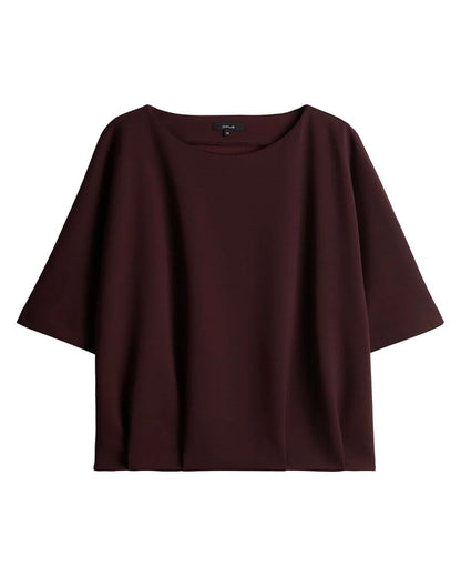 Sweatshirt mit U-Boot Ausschnitt