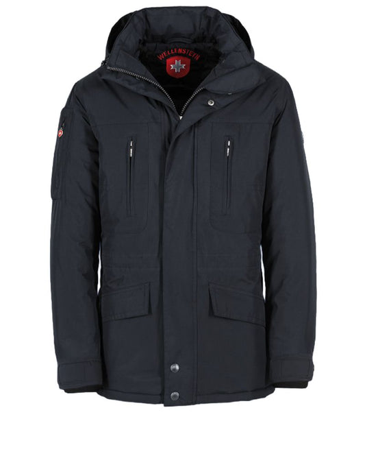 WELLENSTEYN Funktionale Herren-Outdoorjacke mit Kapuze und Pattentaschen