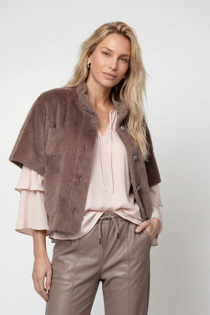 Jacke, taupe